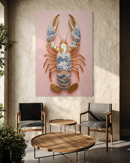 Pink &amp; Gold Lobster - 3.jpg