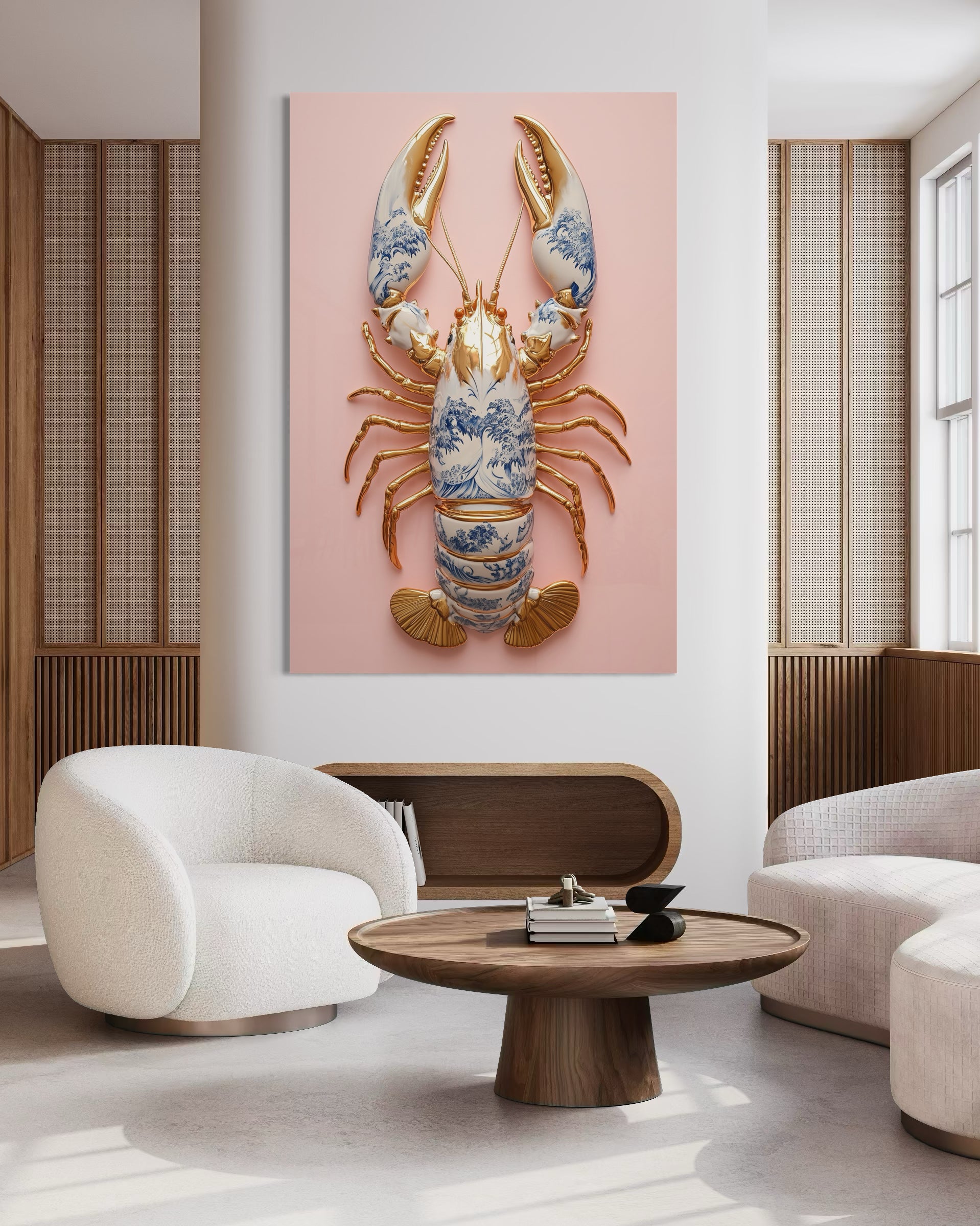 Pink &amp; Gold Lobster - 2.jpg