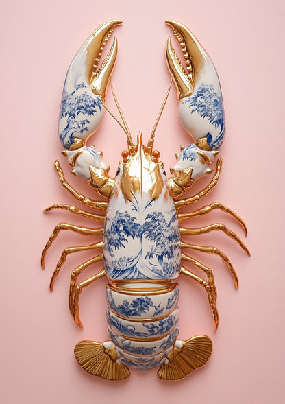 Pink &amp; Gold Lobster - 5.jpg